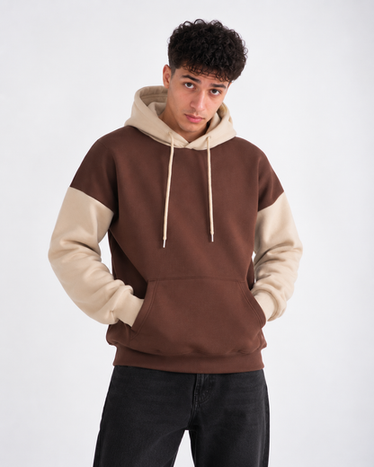 Winter Coffee With Cream Basic Hoodie For Men