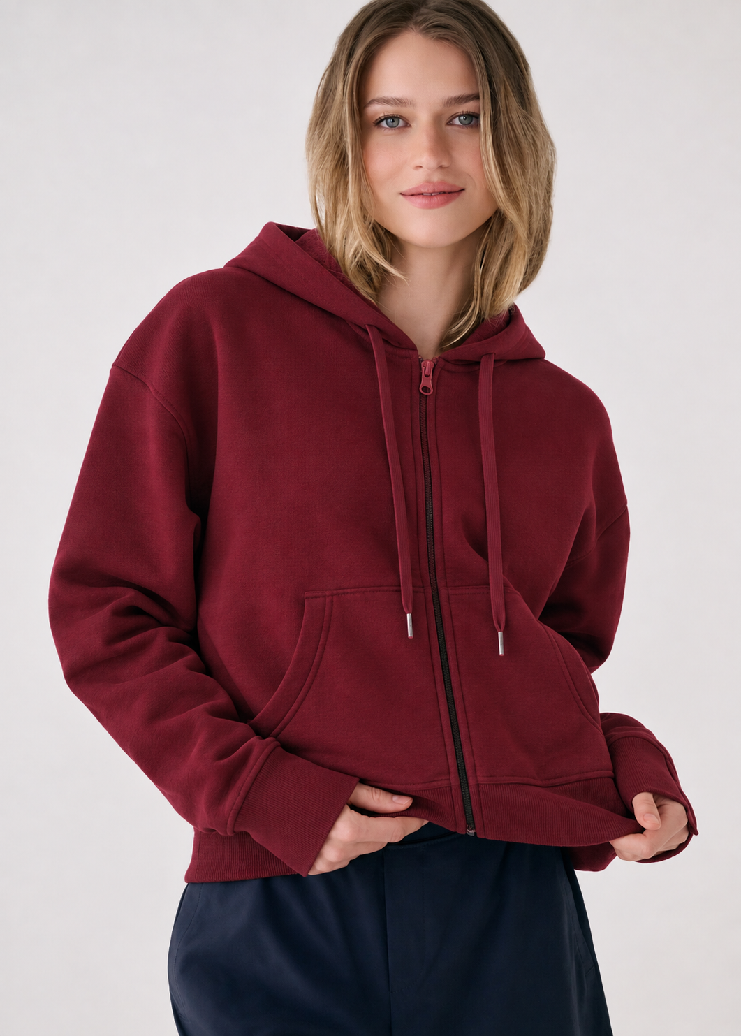 Winter Zipper Hoodie For Women