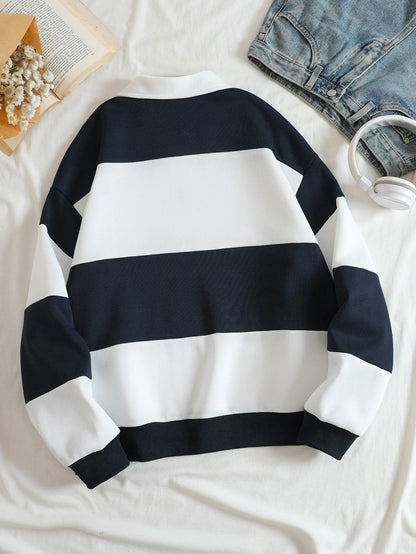Winter Brooklyn Letter Sweatshirt For Women