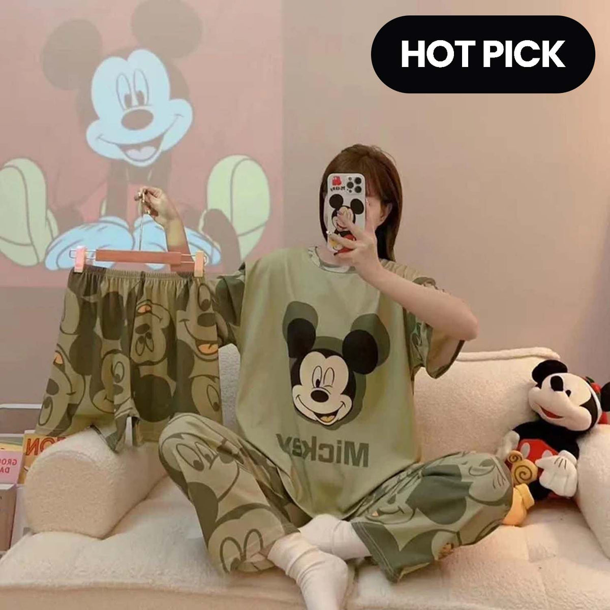 3 Piece Mickey Mouse Nightwear