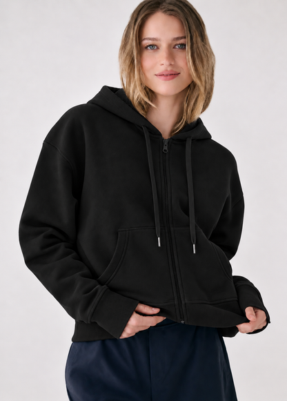Winter Zipper Hoodie For Women
