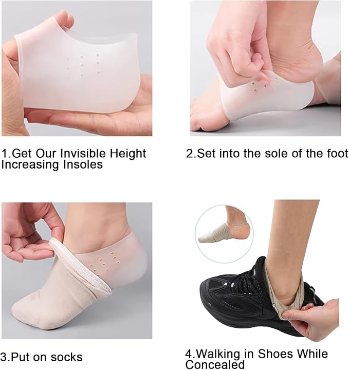 Unisex Invisible Height Increase Socks