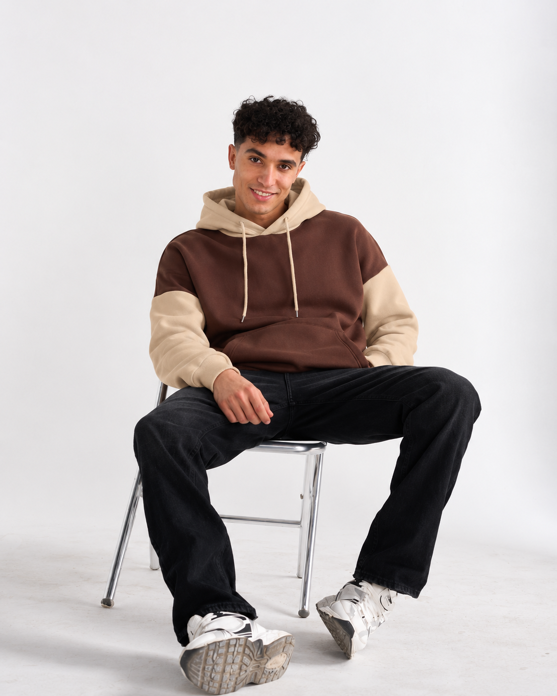 Winter Coffee With Cream Basic Hoodie For Men