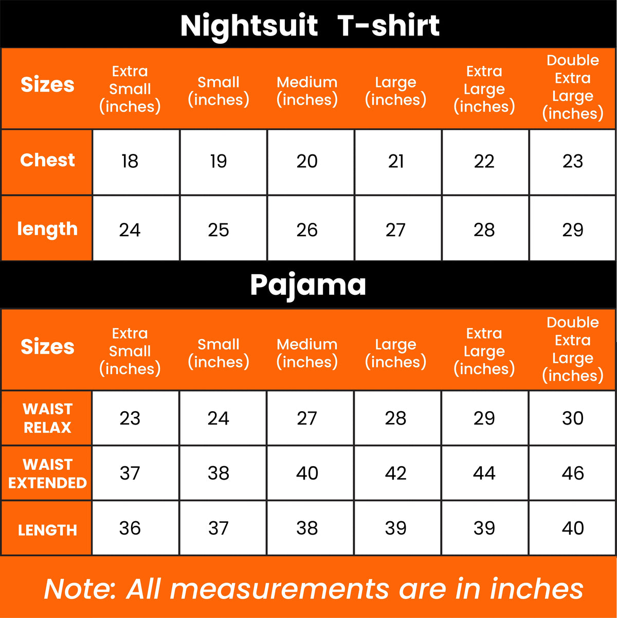 Green Emoji V-Neck Button Printed Night Suit - Size chart