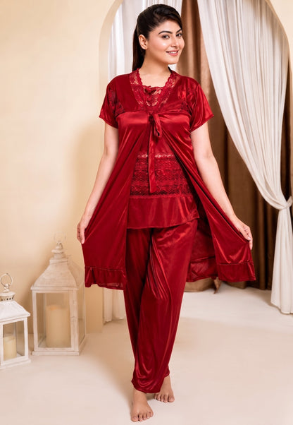 3 Piece with Gown Nighty