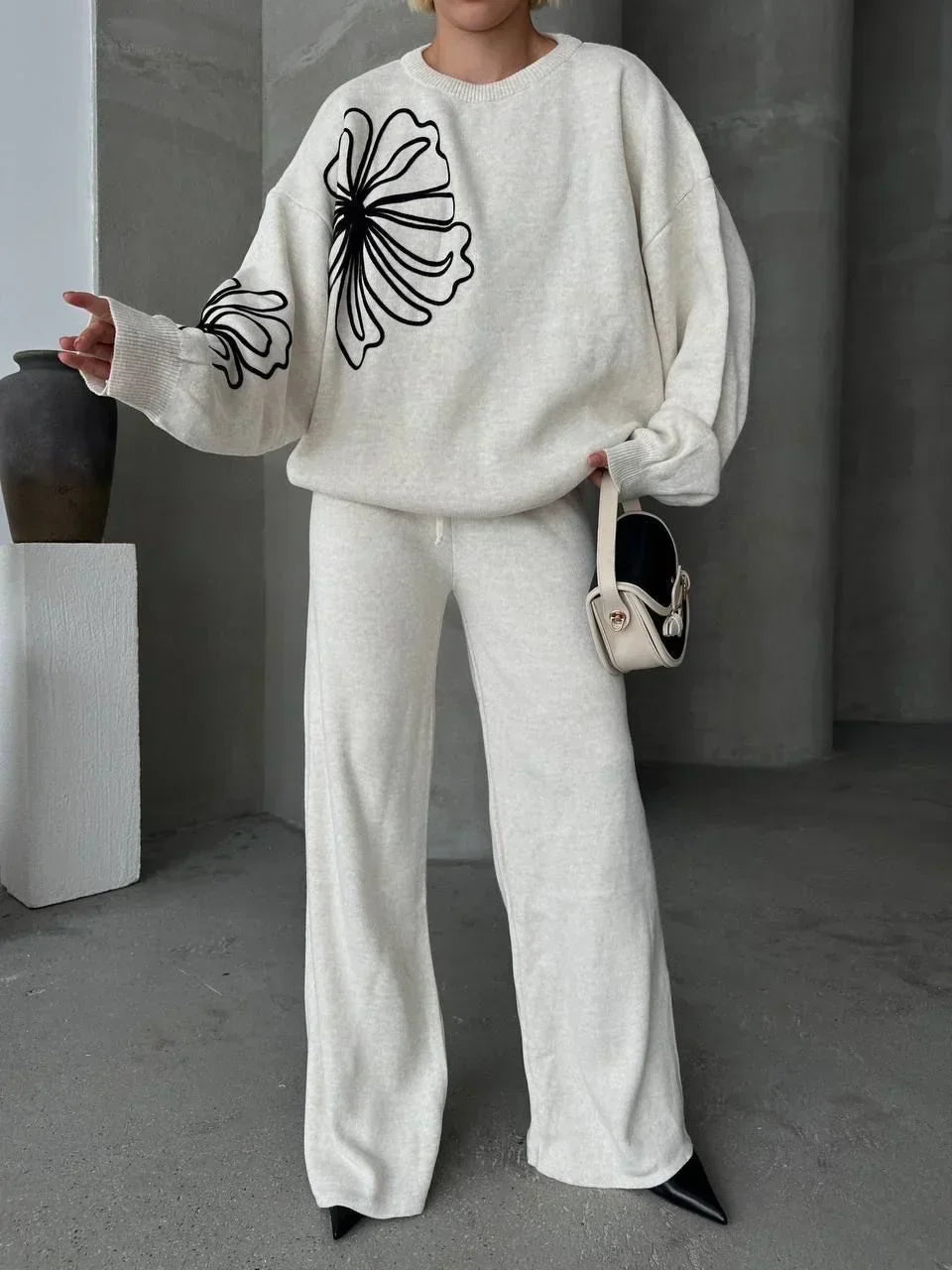 Winter Flower 2 PC Co-Ord Set