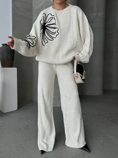 Winter Flower 2 PC Co-Ord Set