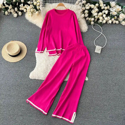 Winter Pink Plazzo Co-Ord Set