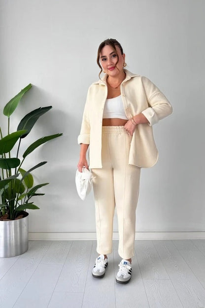 Winter Button Style 2 PC Co-Ord Set