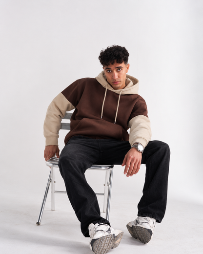 Winter Coffee With Cream Basic Hoodie For Men