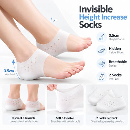 Unisex Invisible Height Increase Socks