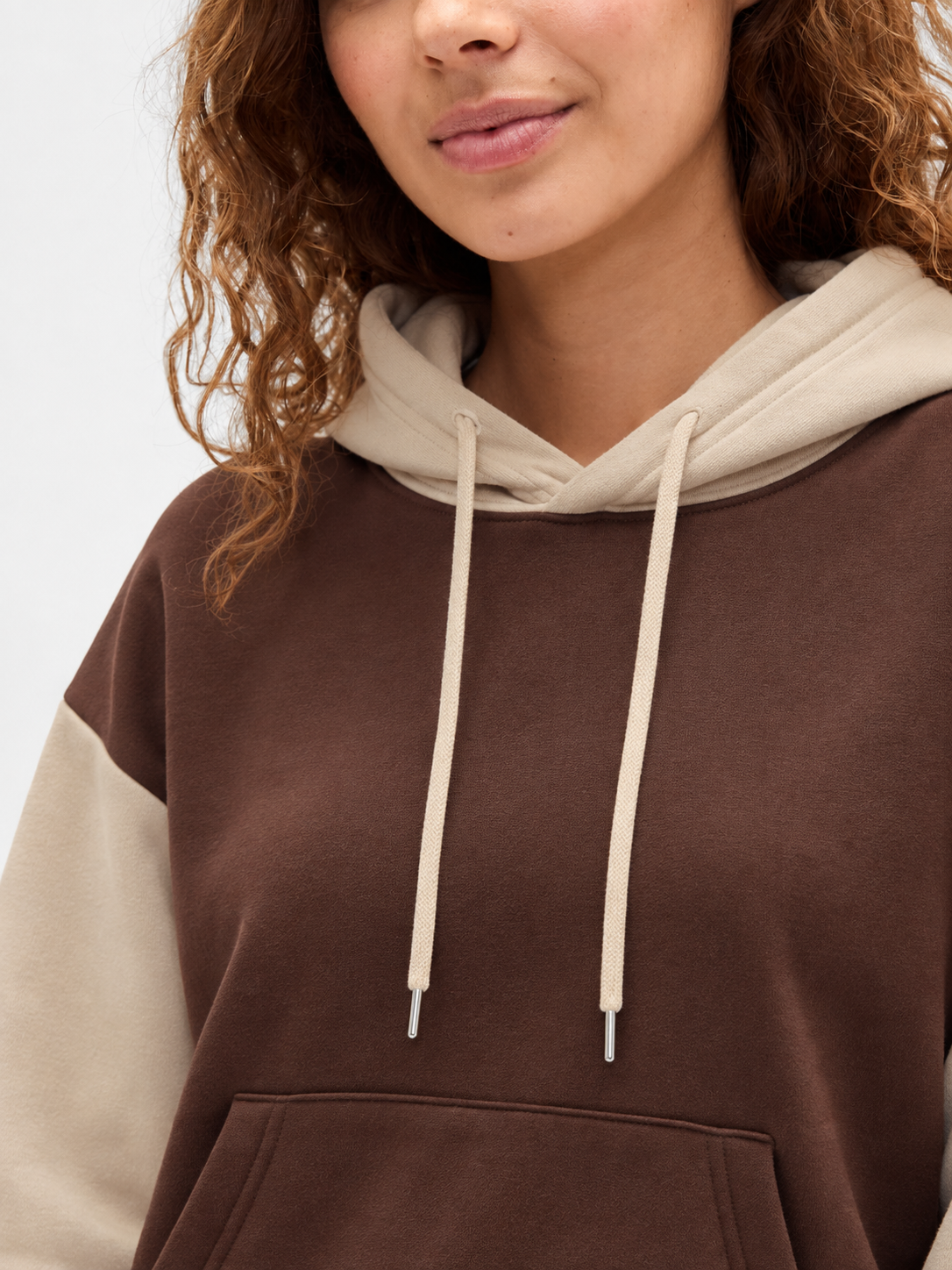 Winter Coffee With Cream Basic Hoodie For Women