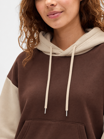 Winter Coffee With Cream Basic Hoodie For Women