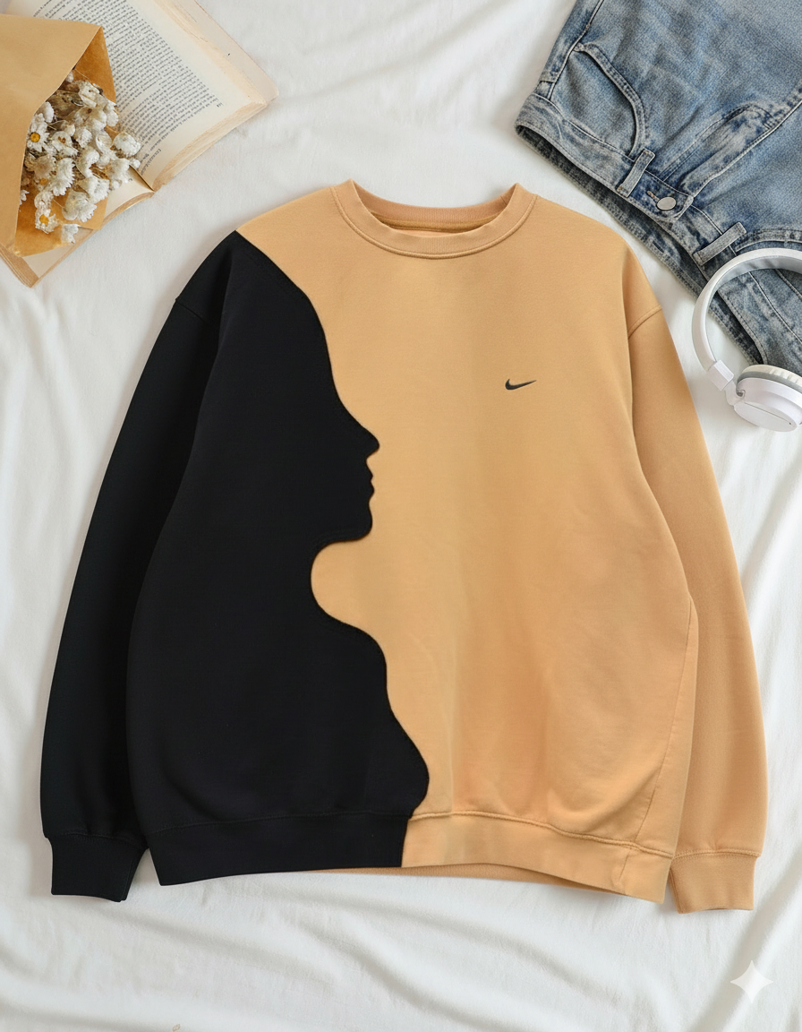 Winter Shadow Face Sweatshirt For Women