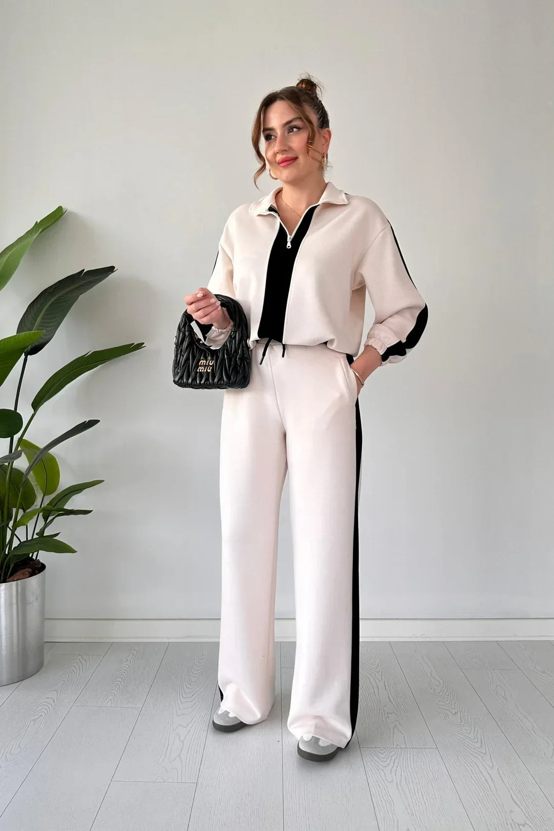 Winter Zipper Panel 2 PC Co-Ord Set