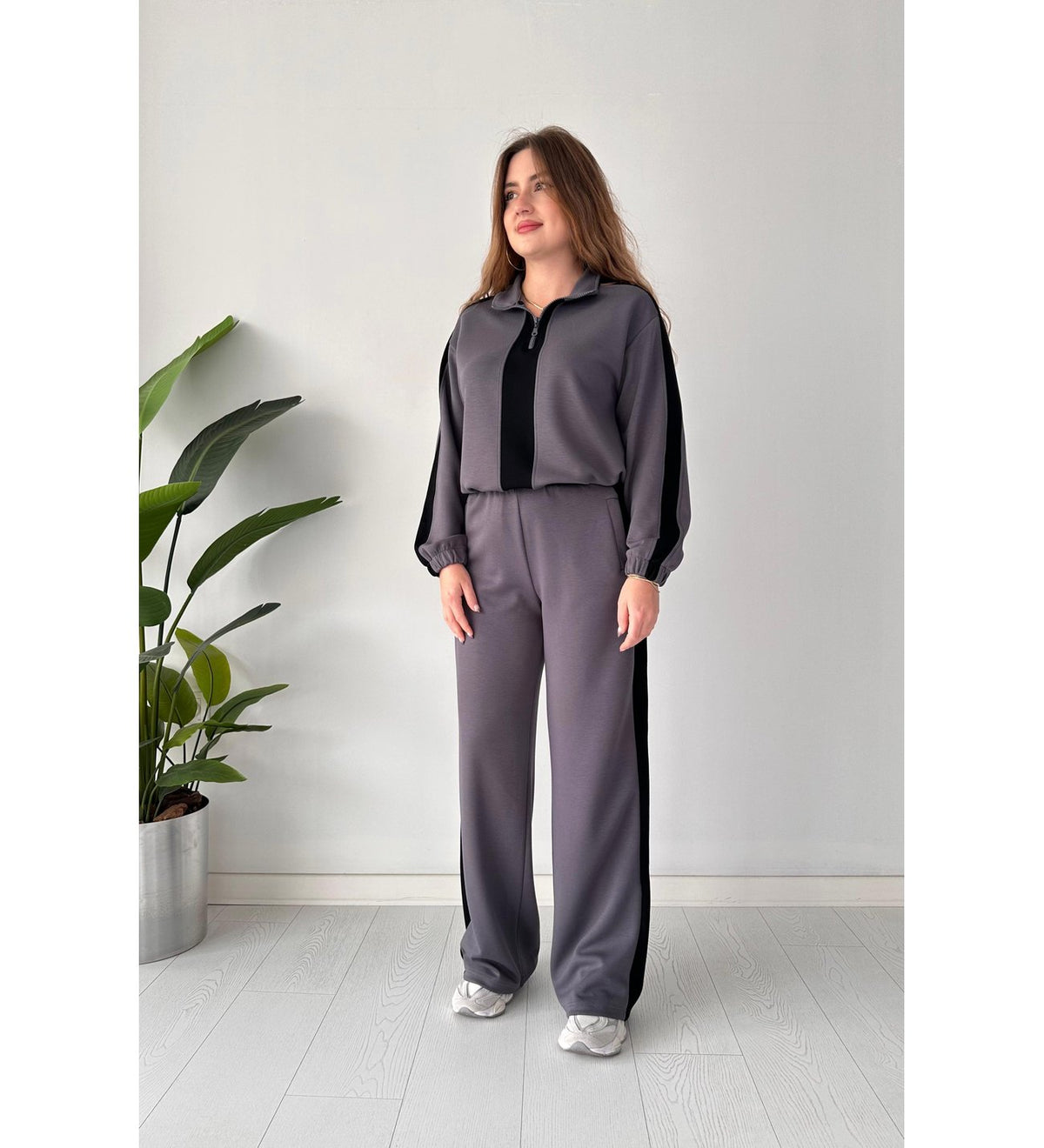 Winter Zipper Panel 2 PC Co-Ord Set